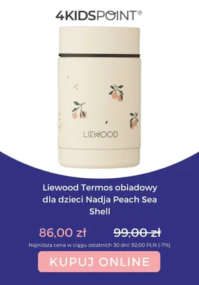 Termos obiadowy dla dzieci Liewood Nadja Peach Sea Shell promocja w 4kidspoint