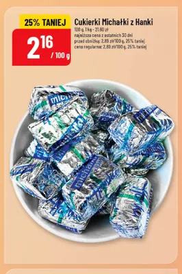 Cukierki Michałki z Hanki promocja w POLOmarket