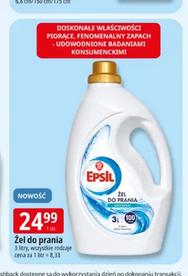Żel do prania Epsil promocja w Leclerc