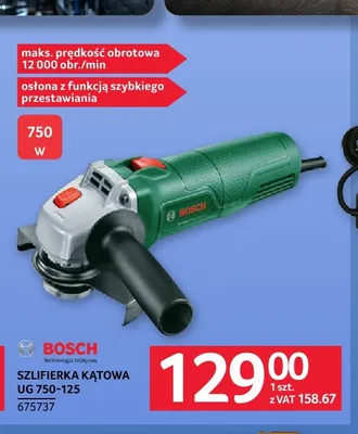 Szlifierka kątowa Ug 750-125 Bosch promocja w Selgros