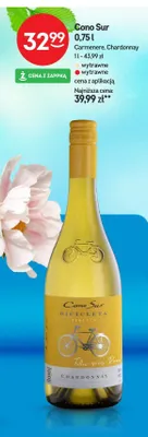 Wino Cono Sur Chardonnay promocja w Żabka