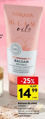 Balsam do ciała Soraya Glam Oils nawilżający promocja w Intermarche