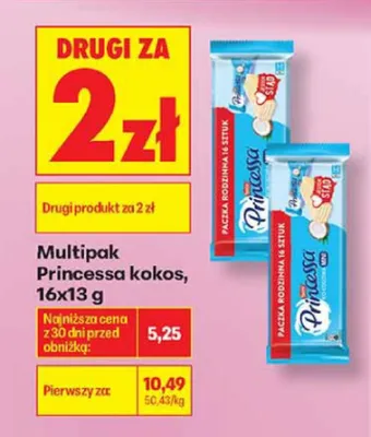 Multipak Princessa kokos 16-pak promocja w Biedronka