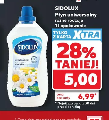 Płyn uniwersalny Sidolux mydło marsylskie promocja w Kaufland