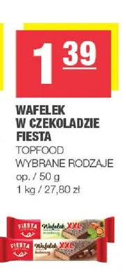Wafelek w czekoladzie Fiesta orzechowy promocja w SPAR