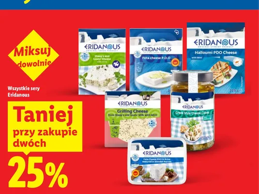 Ser Halloumi z miętą Eridanous Halloumi PDO Cheese promocja w Lidl