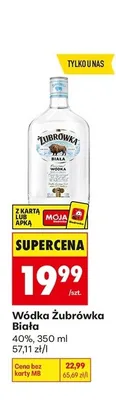 Wódka Żubrówka Biała promocja w Biedronka