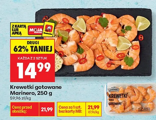 Krewetki gotowane promocja w Biedronka