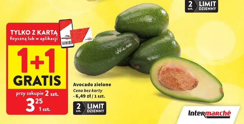 Avocado zielone promocja w Intermarche