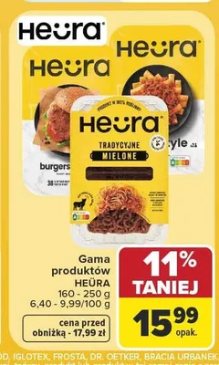 Burgery roślinne Heura promocja w Carrefour