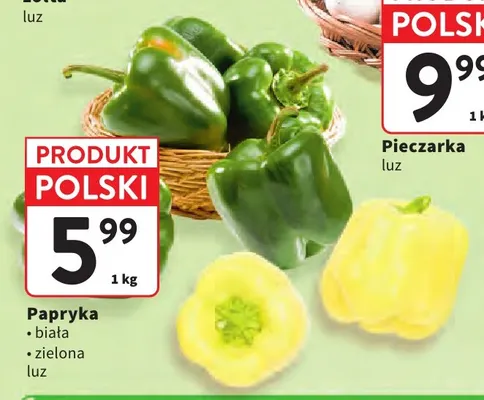 Papryka zielona promocja w Intermarche