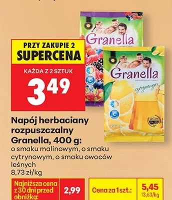 Napój herbaciany rozpuszczalny o smaku owoców leśnych promocja w Biedronka