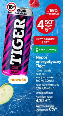 Napój energetyczny Tiger promocja w Żabka