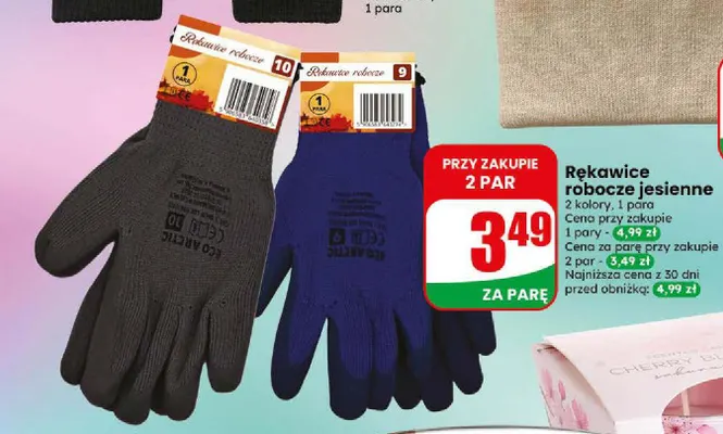 Rękawice robocze jesienne promocja w Dino