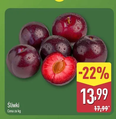 Śliwki promocja w Aldi