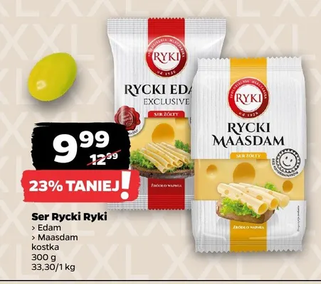 Ser Ryki Edam kostka promocja w Netto