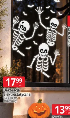 Dekoracja elektrostatyczna 100x110 cm promocja w Leclerc