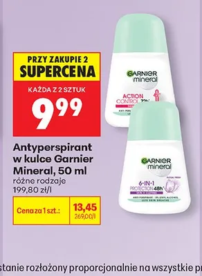 Antyperspirant w kulce Garnier Mineral promocja w Biedronka