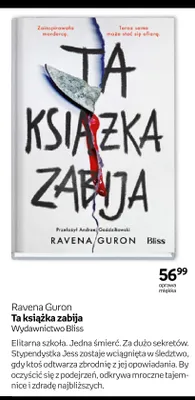 Książka Ta książka zabija Ravena Guron oprawa miękka promocja w Empik