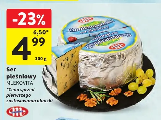 Ser pleśniowy Mlekovita promocja w Intermarche