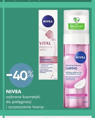 Pianka do mycia twarzy Nivea Cleansing Mousse Caring promocja w Super-Pharm