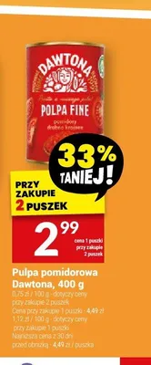 Pulpa pomidorowa Dawtona promocja w Twój Market