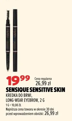 Kredka do brwi Long-Wear Eyebrow Sensique Sensitive Skin promocja w Drogerie Natura