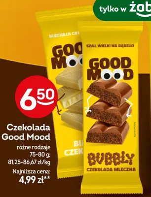 Czekolada bubbly biała, mleczna promocja w Żabka