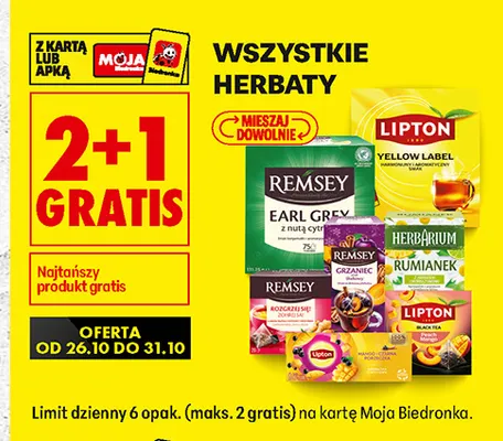 Herbaty promocja w Biedronka