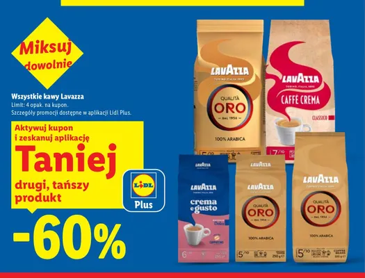 Kawa mielona Lavazza Qualità Oro promocja w Lidl