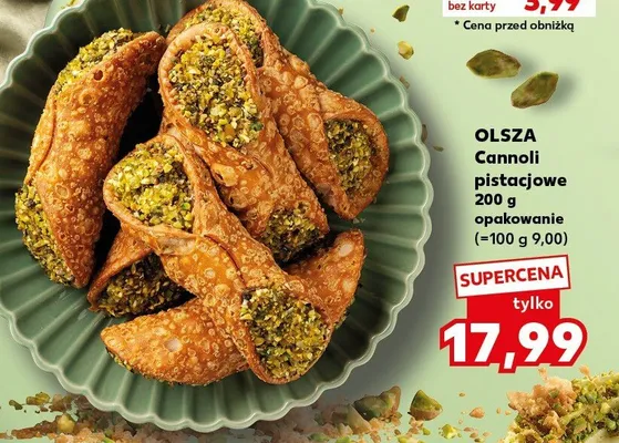 Cannoli pistacjowe promocja w Kaufland