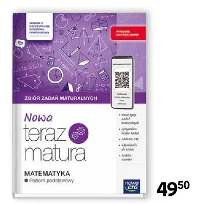 Książka Nowa teraz matura Matematyka Poziom podstawowy Zbiór zadań maturalnych Nowa Era promocja w Empik