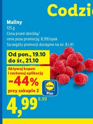Maliny promocja w Lidl