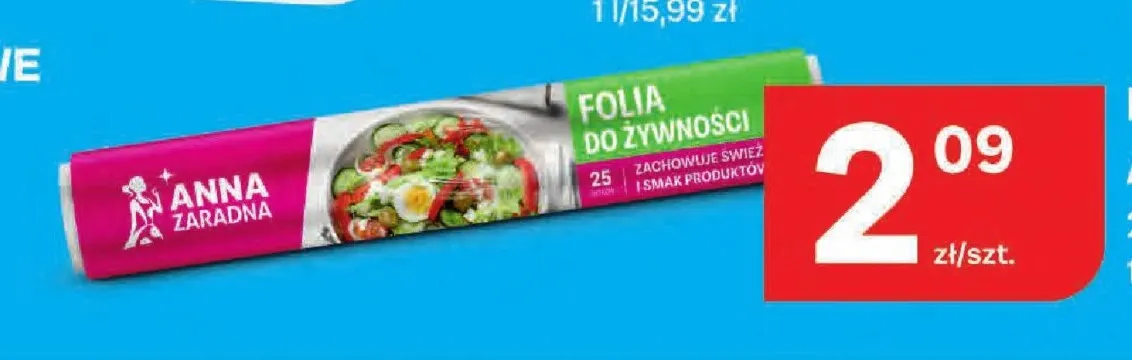 Folia do żywności Anna Zaradna 25 m promocja w Chorten