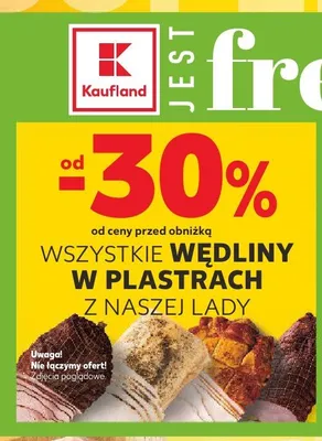 Wędliny w plastrach z naszej lady promocja w Kaufland