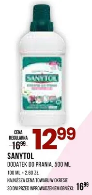 Dodatek do prania Sanytol promocja w Drogerie Natura