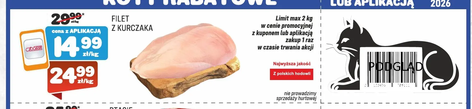 Filet z kurczaka promocja w Społem Praga