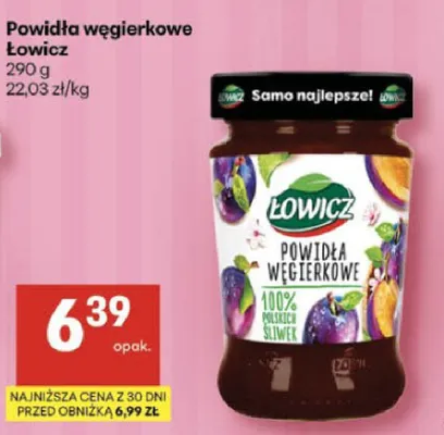 Powidła węgierkowe Łowicz promocja w Delikatesy Centrum