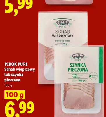 Schab wieprzowy Pikok Pure promocja w Lidl