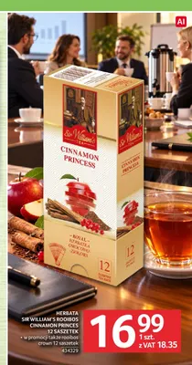 Herbata Sir William's Rooibos Cinnamon Princess promocja w Selgros