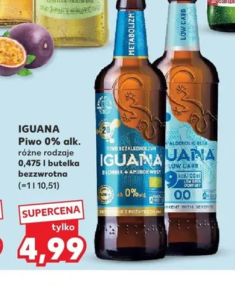 Piwo bezalkoholowe Iguana Błonnik + Aminokwasy promocja w Kaufland