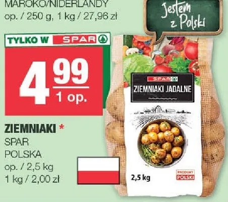 Ziemniaki Polska promocja w SPAR