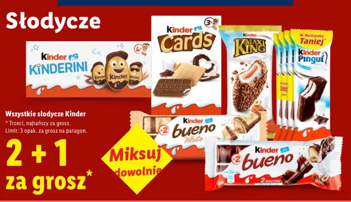 Baton chłodzony Kinder Pingui promocja w Lidl