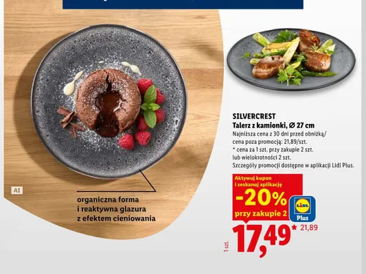 Talerz z kamionki Ø 27 cm Silvercrest promocja w Lidl
