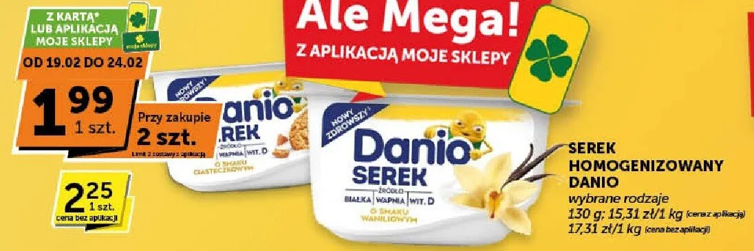 Serek homogenizowany wybrane rodzaje promocja w Euro Sklep