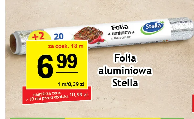 Folia aluminiowa Stella promocja w Gram Market