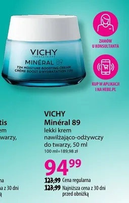 Lekki krem nawilżająco-odżywczy do twarzy promocja w Hebe