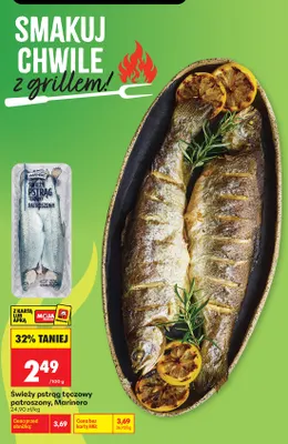 Świeży pstrąg tęczowy patroszony Marinero promocja w Biedronka