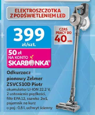 Odkurzacz pionowy Zelmer ZSVC510D Piotr promocja w Auchan
