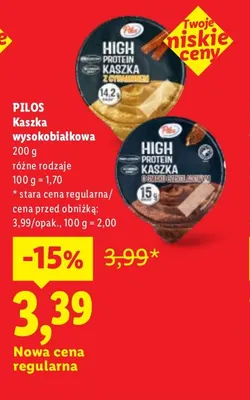 Kaszka wysokobiałkowa Pilos promocja w Lidl